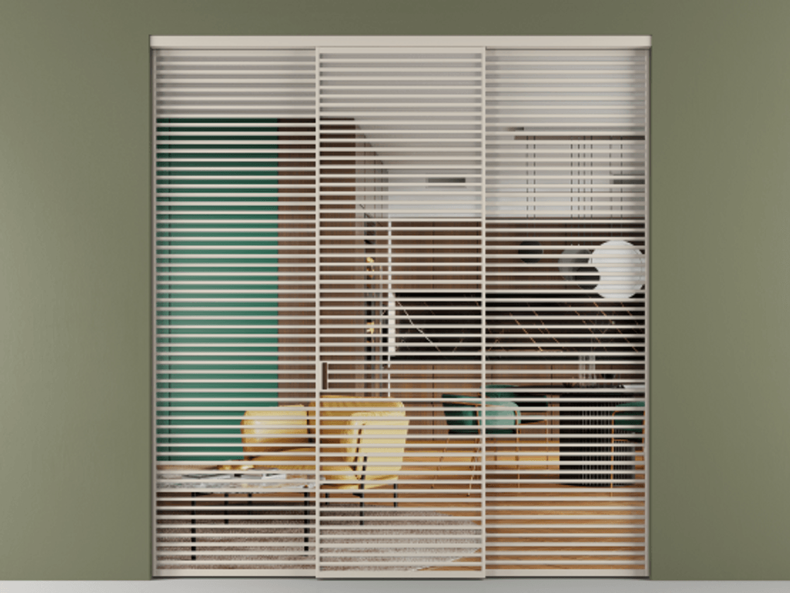 Перегородка Formato внутри проема трёхстворчатая #VENDORCODE# #FURNISH# #GLASS# Цена #PRICE# #CURRENCY# | Volhovec